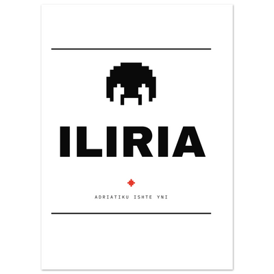 Iliria — poster tipografik, Muzeu Dixhital Shqiptar