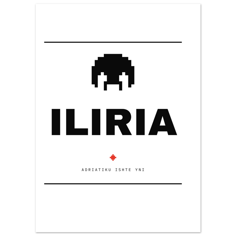 Iliria — poster tipografik, Muzeu Dixhital Shqiptar