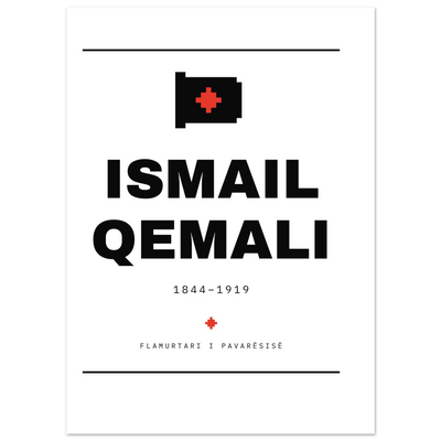 Ismail Qemali — poster tipografik, Muzeu Dixhital Shqiptar