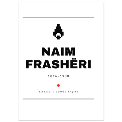 Naim Frashëri — poster tipografik, Muzeu Dixhital Shqiptar
