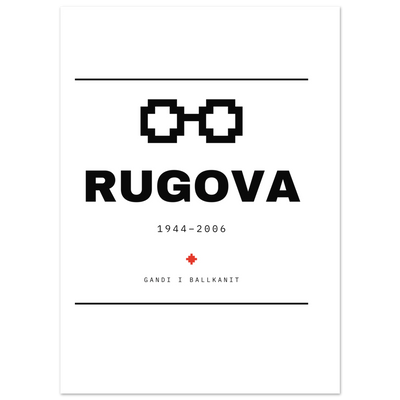 Ibrahim Rugova — poster tipografik, Muzeu Dixhital Shqiptar