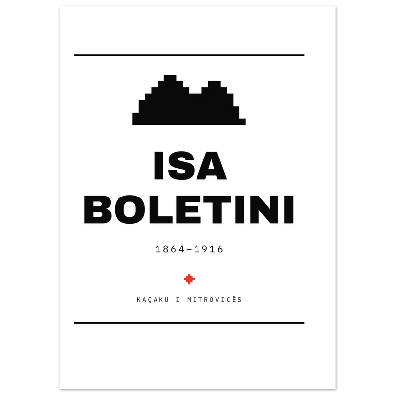 Isa Boletini — poster tipografik, Muzeu Dixhital Shqiptar