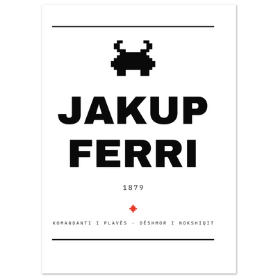 Jakup Ferri — poster tipografik, Muzeu Dixhital Shqiptar