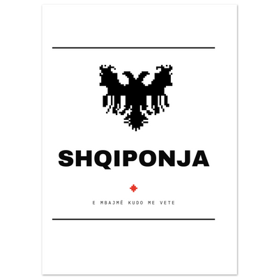 Shqiponja — poster tipografik, Muzeu Dixhital Shqiptar