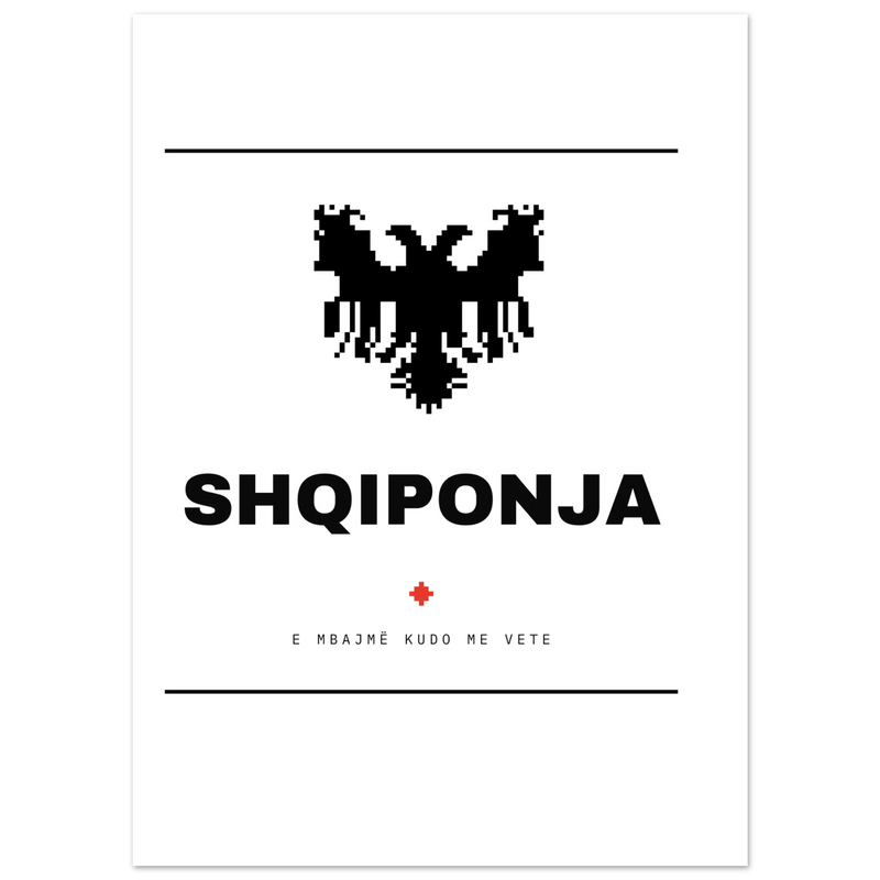 Shqiponja — poster tipografik, Muzeu Dixhital Shqiptar