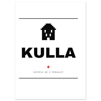 Kulla — poster tipografik, Muzeu Dixhital Shqiptar