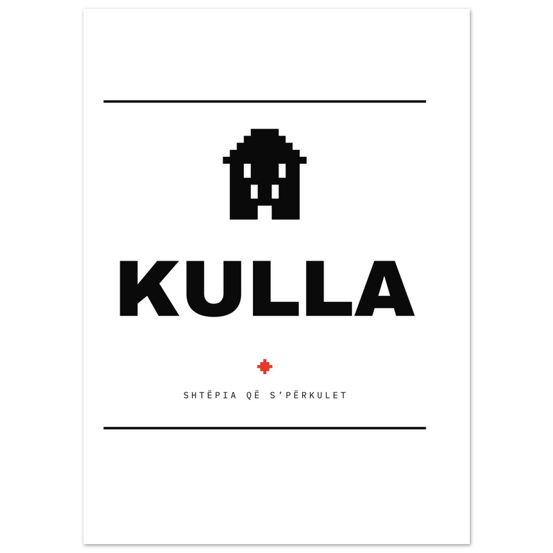 Kulla — poster tipografik, Muzeu Dixhital Shqiptar