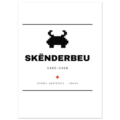 Skënderbeu — poster tipografik, Muzeu Dixhital Shqiptar