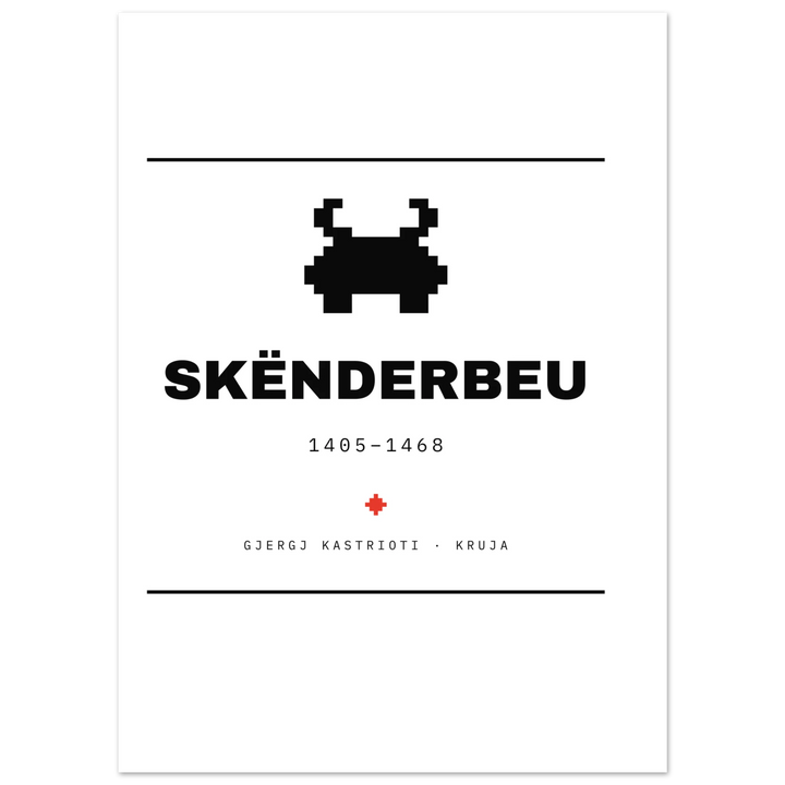 Skënderbeu — poster tipografik, Muzeu Dixhital Shqiptar