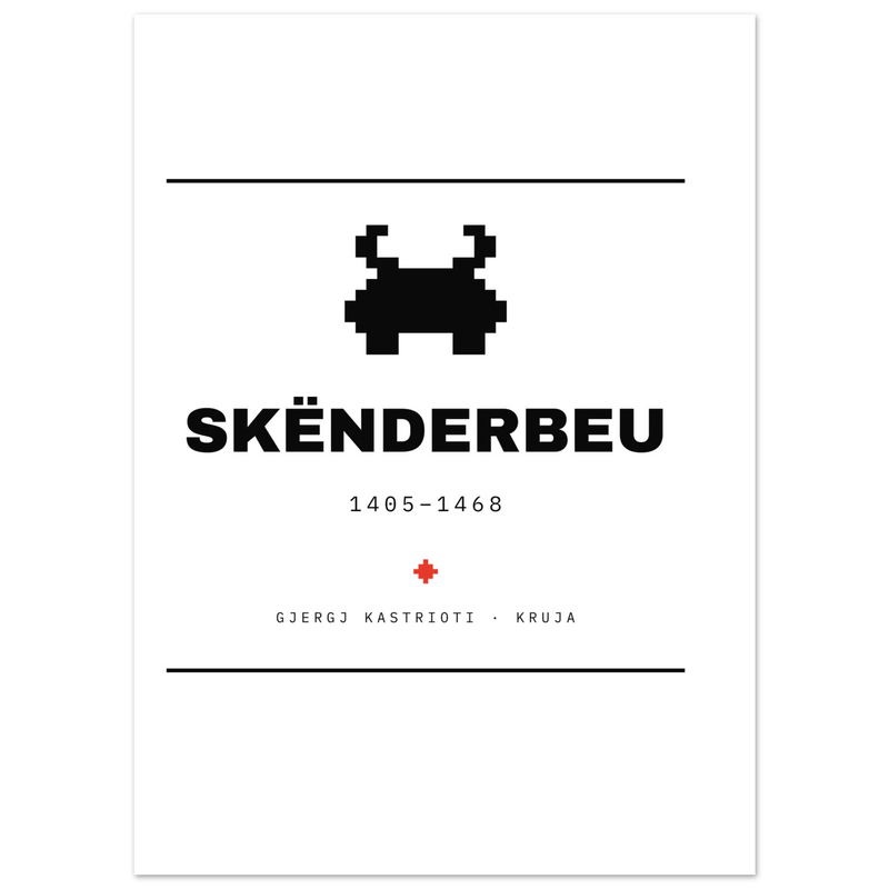 Skënderbeu — poster tipografik, Muzeu Dixhital Shqiptar