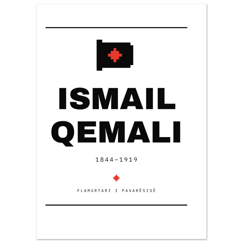 Ismail Qemali — poster tipografik, Muzeu Dixhital Shqiptar