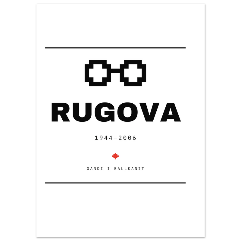 Ibrahim Rugova — poster tipografik, Muzeu Dixhital Shqiptar