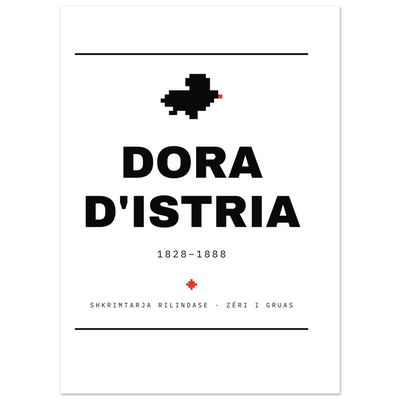Dora d'Istria — poster tipografik, Muzeu Dixhital Shqiptar